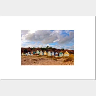 Beach Huts Hengistbury Head Dorset England UK Posters and Art